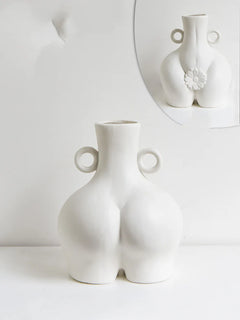 Nordic Human Body Ceramics Vases Home Decoration Accessories Office Dining Table Flower Arrangement Container Dried Flower Vases