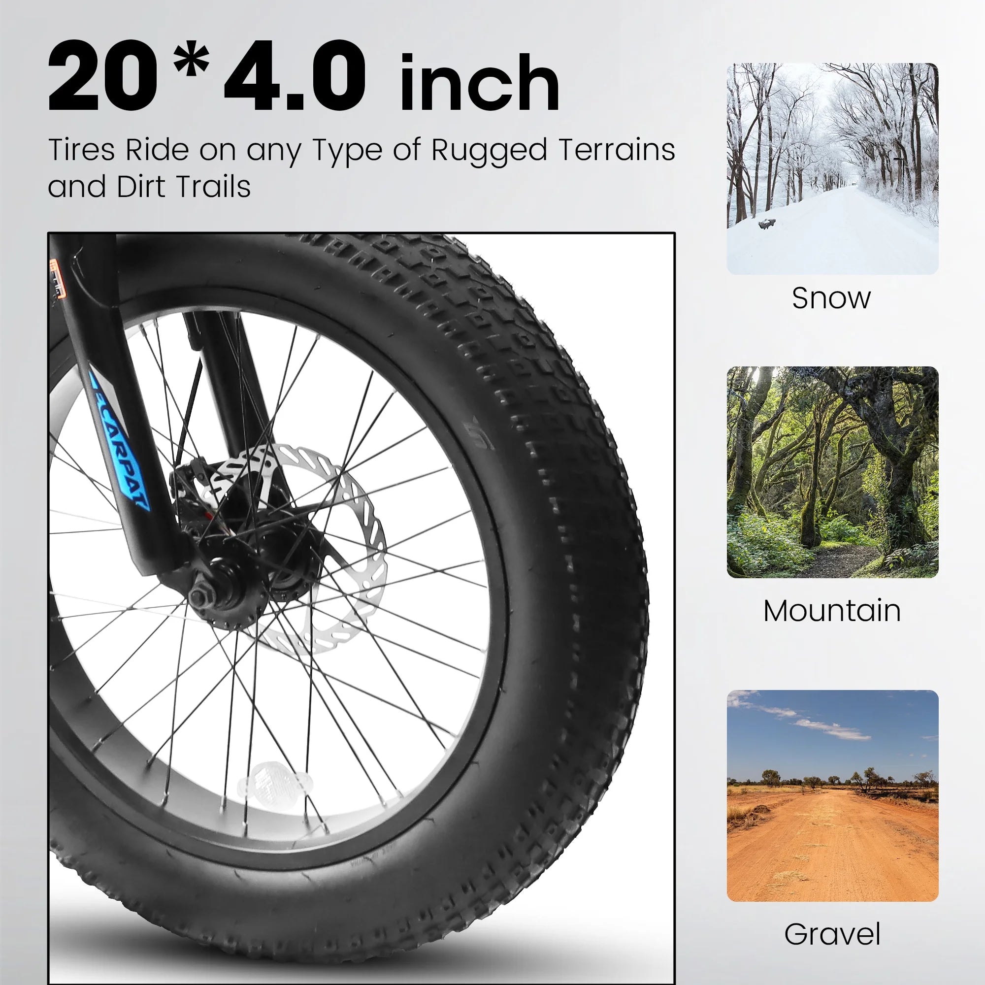 20 in Mountain Bike for 7 - 15 Years Old, 7 Speed Kids Bike with High Carbon Steel Frame, Fat Tire and Dual Disc Brake, Front Suspension Mountain Bicycle Gift for Boys Girls, Grey - Orange
