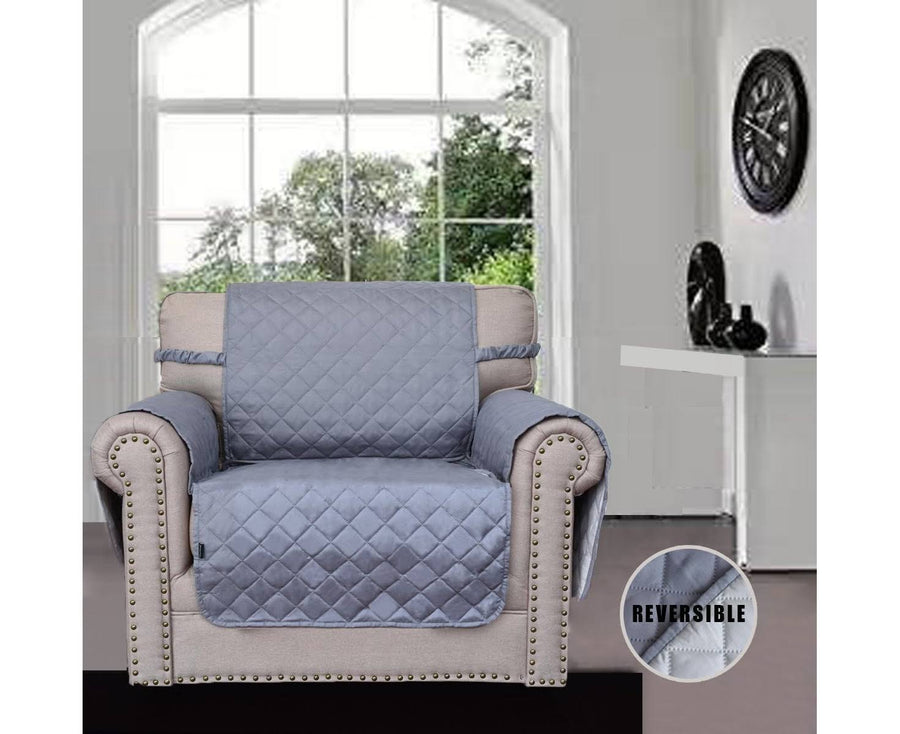 Easy-Going Chair Sofa Slipcover Reversible Sofa Cover Water Resistant Couch Cover Furniture Protector Cover with Elastic Straps for Pets Children