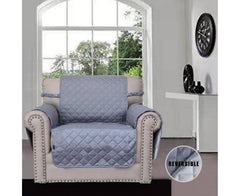 Easy-Going Chair Sofa Slipcover Reversible Sofa Cover Water Resistant Couch Cover Furniture Protector Cover with Elastic Straps for Pets Children