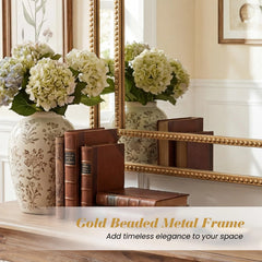 Tangkula 36" x 24" Gold Arched Wall Mirror (Rectangle)