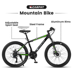 26 in Mountain Bike for Men, Adult Mens Bike with 21 Speed & Disc Brakes