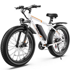 Gocio 26" 4.0 Fat Tire Electric Bike for Adults, 500W Motor, 48V 13ah Battery, Lightweight Aluminum Alloy Frame, Max 22mph Electric Mountain Bike Beach Snow Ebike for Men, Professional 7 - Speed UL2849