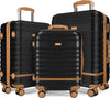 5 Piece Luggage Sets and Travel Duffel Bag, ABS Hardshell Hardside Checked Luggage with TSA Lock and Double Spinner Wheels Suitcase, Deep Blue