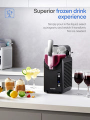5 - in - 1 Slushie Machine, No Ice Needed, 15 Min Slushy Machine for Home with Self - Cleaning, Professional Frozen Drink Maker, 5 Preset Programs, Frozen Margaritas, Frapps, Milkshakes, and More, FOHERE