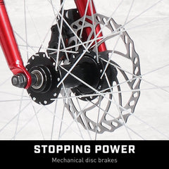Mongoose Dolomite Adult Fat Tire Mountain Bike, 26 - Inch Wheel, Red