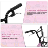 20 in Kids Bike for Boys Girls, 1 Speed Children Bicycle with Basket, Rear Seat, Chain Guard, Coaster Brake and V - Brake, Steel Frame Kids Bike for Ages 6 - 12 Years Old Birthday Gift, Purple