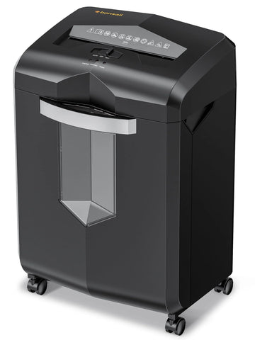 Bonsaii Paper Shredder 18 - Sheet Cross - Cut Shredder for Home Office with Wastebasket