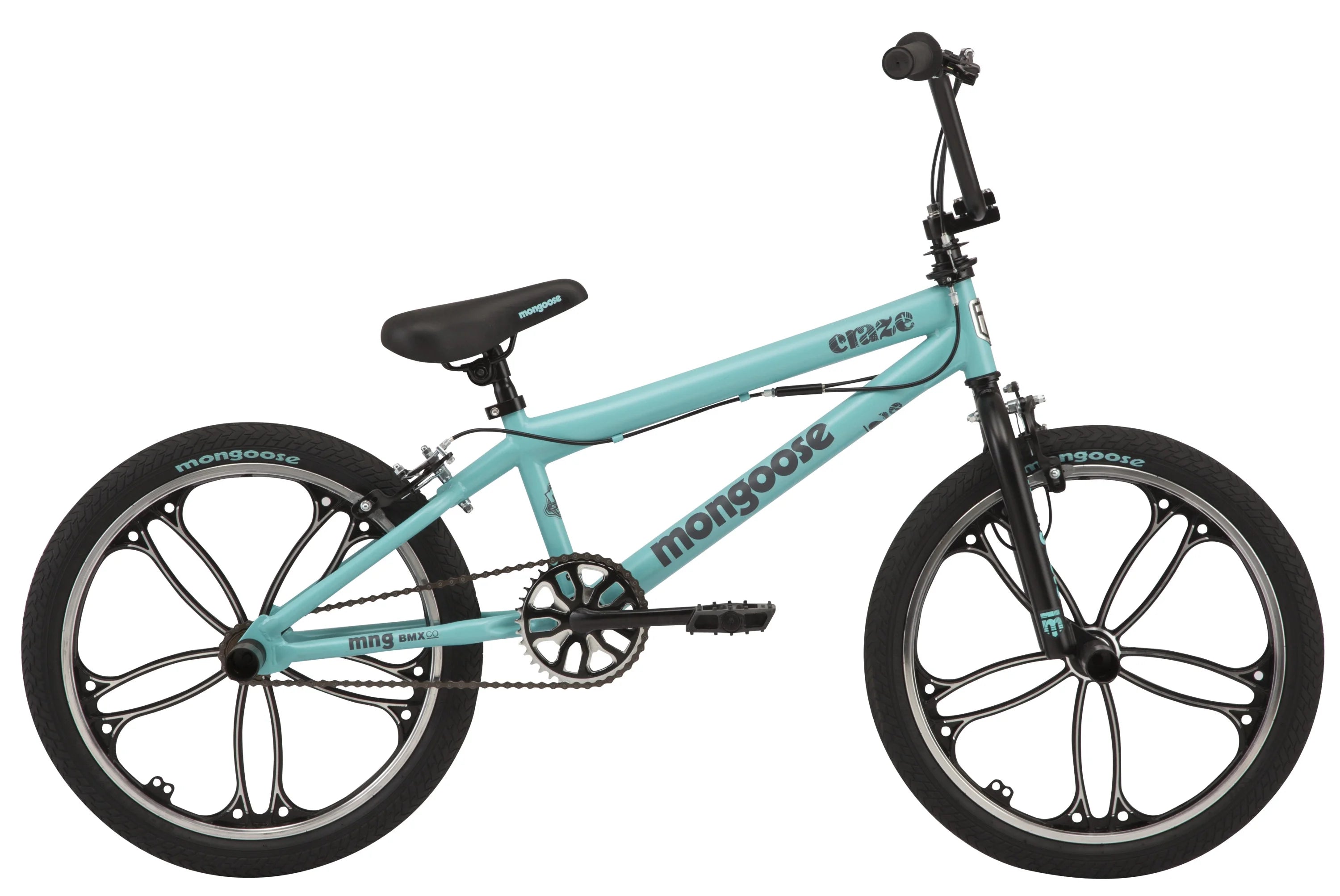 20" Craze BMX Kid'S Bike, Ages 6+, Black & Mint