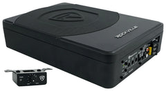 Rockville SS10P 10" 800w Slim Under - Seat Powered Car/Truck Subwoofer Sub+Amp Kit