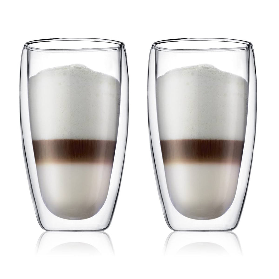 Bodum 2pc Pavina Double Wall 15oz Drinking Glasses