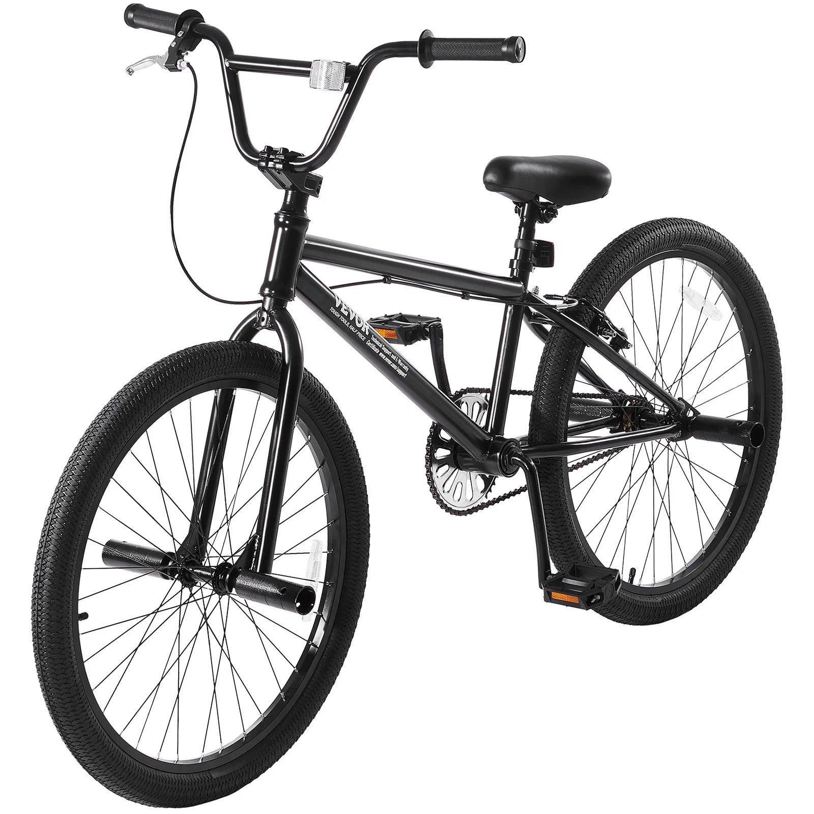 VEVOR BMX Bike, 24 - Inch Wheel Freestyle Bike, BMX Race Bike with 4 Pegs, Beginner - Level BMX to Advanced Riders, BMX Bicycles for Teen Adult Men Women, Durable Hi - Ten Steel Frame, Easy to Assemble
