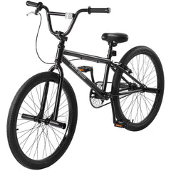 VEVOR BMX Bike, 24 - Inch Wheel Freestyle Bike, BMX Race Bike with 4 Pegs, Beginner - Level BMX to Advanced Riders, BMX Bicycles for Teen Adult Men Women, Durable Hi - Ten Steel Frame, Easy to Assemble