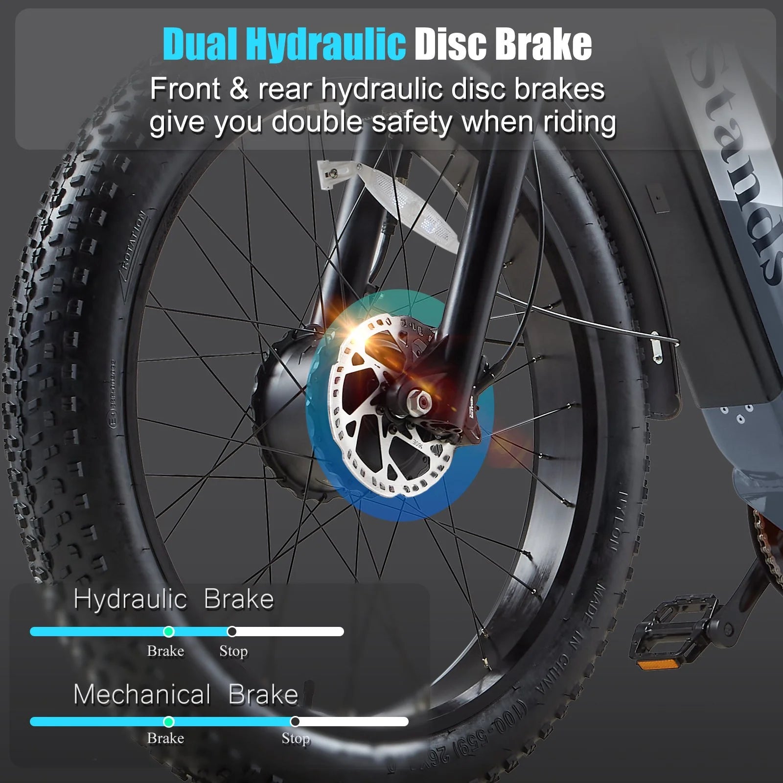 Dual Motors AWD 2000W Electric Bike for Adult 26'' UL2849 48V 30AH E - Mountain Bike 4.0 Fat Tire up to 35MPH&120miles Long Range Off - Road Ebike Dual Hydraulic Disc Brakes&Ful Suspension Electric Bicyc