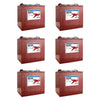 6 - Volt Golf Cart Batteries - Trojan Battery 6V/225ah T - 105 (6 - Pack, 36V)
