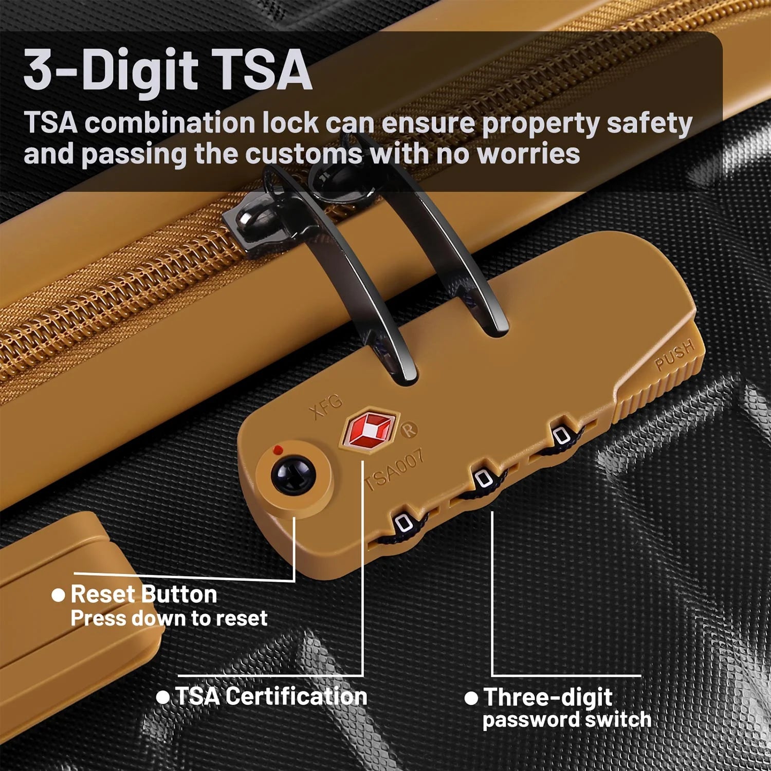 5 Piece Luggage Sets and Travel Duffel Bag, ABS Hardshell Hardside Checked Luggage with TSA Lock and Double Spinner Wheels Suitcase, Deep Blue