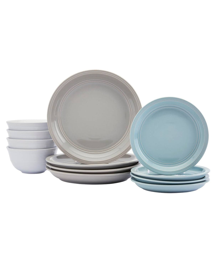 Farmhouse Multicolor 12-pc Dinnerware Set, Service for 4 - Multi
