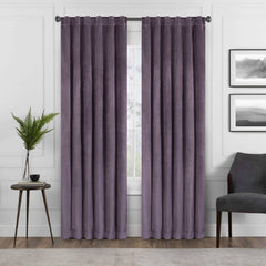 Eclipse Harper Velvet Absolute Zero Blackout Window Panel - 108 Inches - Plum