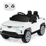 12V Licensed Chevrolet Ride On Truck Car Kids Electric Vehicle with Remote Control, Rear Storage, Lights, Music & Spring Suspension for Ages 3+