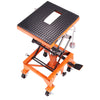 BENTISM Hydraulic Motorcycle Lift Table 350 lb Height 13' - 36' Dirt Bike Scissor Jack Stand with Wide Deck Safety Pin J - Hook