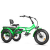 Addmotor M - 360II Semi - Recumbent Electric Trike, 85MI, Fat Tire 3 Wheel Electric Bike for Adults, 750W 48V 20ah Electric Tricycle for Seniors, 20" Electric Trike with Speed Differential, Green
