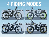 (US in Stock) 5000W Peak Dual Motor Electric Bike for Adults, 60V 25AH Removable Battery Ebike, 50MPH AWD 21 - Speed Mountain Snow E - Bike with 26" x 4.0 Fat Tire, Long Range Mountain Off - Road Ebikes