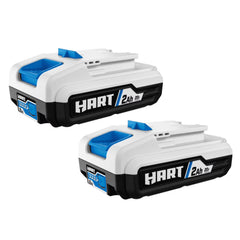 HART 2 - Pack 20 - Volt 2.0ah Lithium - Ion Batteries (Charger Not Included)