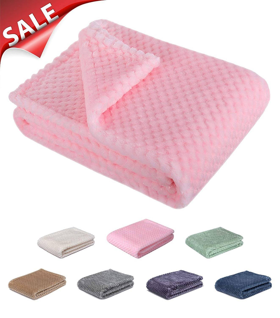 Wonder Miracle Fuzzy Blanket or Fluffy Blanket for Baby Girl or Boy, Soft Warm Cozy Coral Fleece Toddler, Infant or Newborn Receiving Blanket for Crib