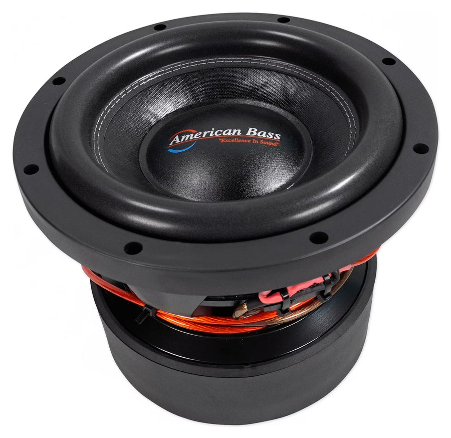 American Bass HD 10 in Subwoofer 1500 Watt RMS and 3000 Watt Max Power, 2 Ohm Impedance, 350 - Oz Magnet, and 3 - Inch Voice Coil, Pack of 1