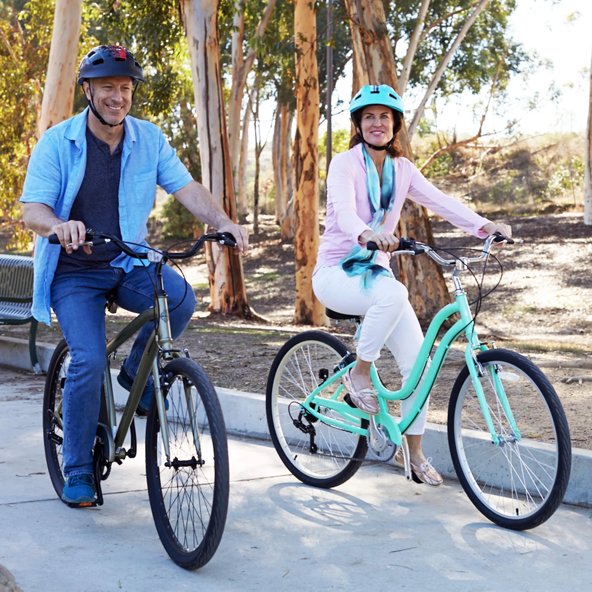 27.5" Parkside SE Men'S Comfort Bike with Perfect Fit Frame, Green Sage