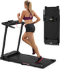 300 lb Portable Folding Treadmill, 3.0 HP Foldable Compact Treadmill for Home Office, Walking Running Treadmill with LED Display for Exercise