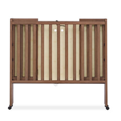 Delta Children Lee Portable Folding Mini Crib with 1.5 - Inch Mattress - Greenguard Gold Certified, Bianca White
