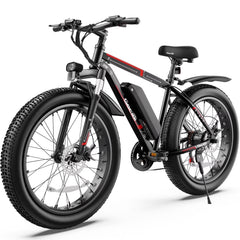 Gocio 26" 4.0 Fat Tire Electric Bike for Adults, 500W Motor, 48V 13ah Battery, Lightweight Aluminum Alloy Frame, Max 22mph Electric Mountain Bike Beach Snow Ebike for Men, Professional 7 - Speed UL2849