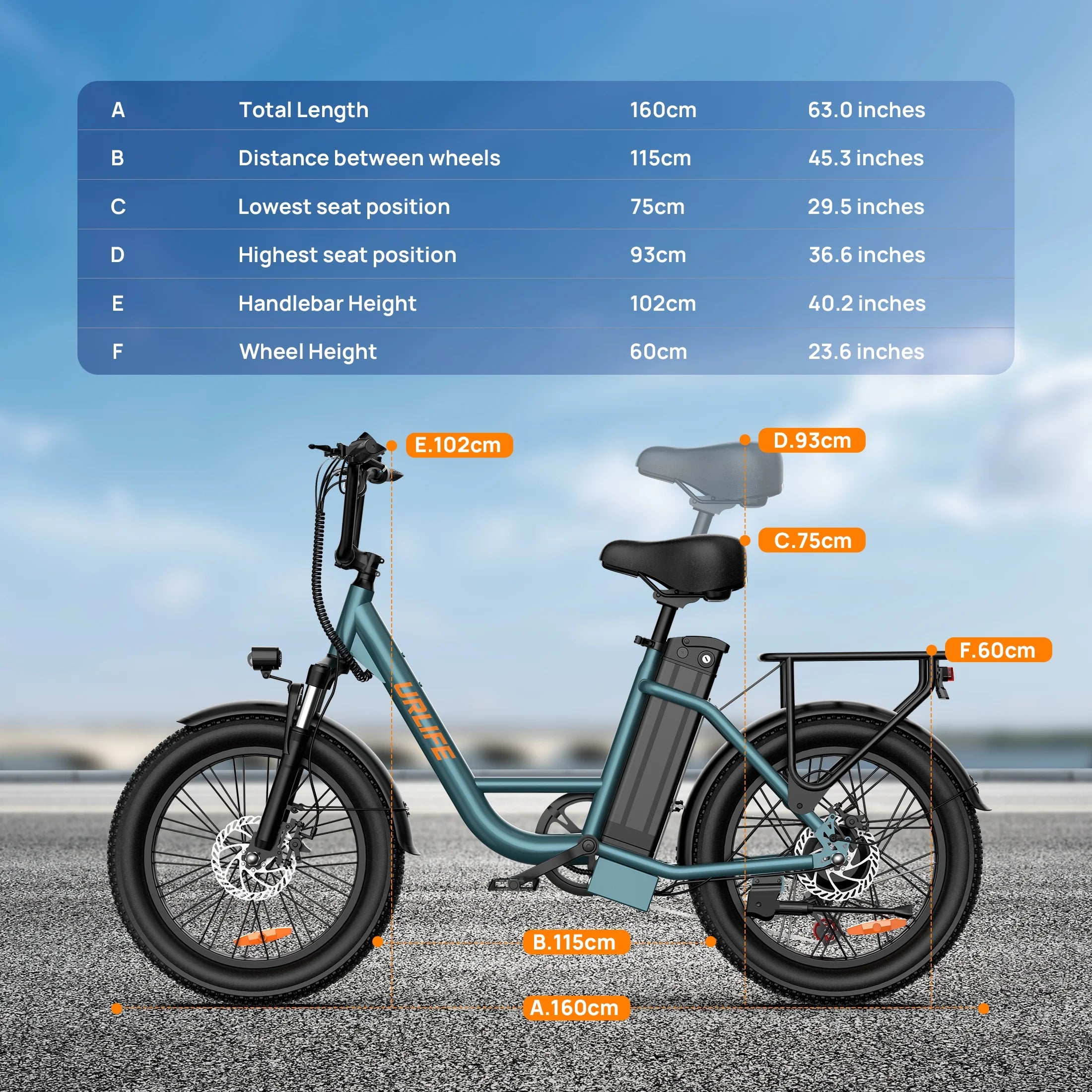 URLIFE 20" Electric Bike for Adults, 1000W Peak Motor, 48V 13AH Remobavle Battery, 7 - Speed Mountain Ebike, UL2849 - Black