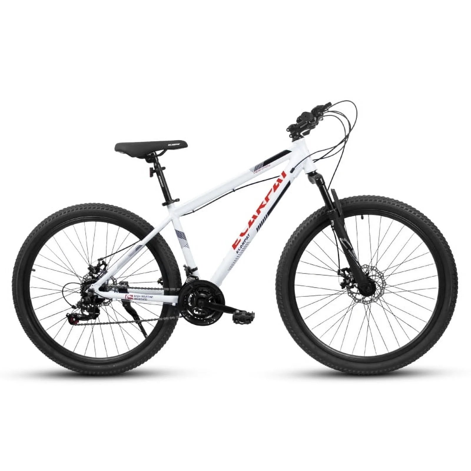 27 in Mountain Bike 21 Speed, Suspension Fork, Aluminum Frame Disc Brake, Mountain Biking for Both Men and Women