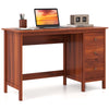 Computer Desk Study Writing Desk Home Office Workstation with 3 Drawers Black