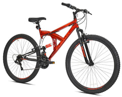 29 In. Flexor Men'S Dual Suspension Mountain Bike, Red