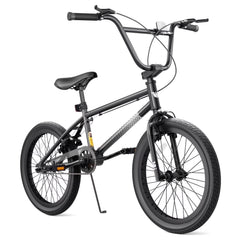XJD Freestyle BMX Bike for Teen Beginner 8 - 12 Years Old Kids, 20 in Kids Bike with Hi - Ten Steel Frame, U - Brake and Hand - Brake Levers