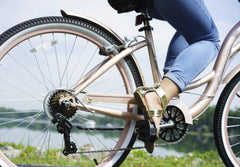 26 In. Bayside Women'S Cruiser Bike, Rosé Gold