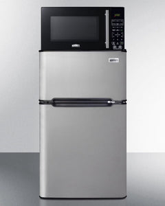 Summit Appliance 2 Door Microwave & Refrigerator - Freezer Combination with Allocator