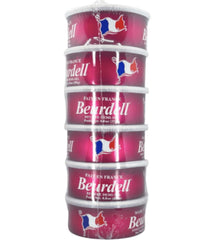 Beurdell Canned French Butter - 100% Natural Salted Pasteurized Real Butter | Long Shelf Life Emergency Survival Food | Great for Cooking, Baking, RV & Camping | Pull Top Lid | Pack of 24 | France