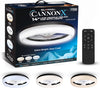 Cannonx 14 Low Profile Ceiling Fans with Lights and Remote, Modern Fandelier Ceiling Fan with Light, 6 Speeds, 3 Lighting Modes 3500K - 5500K, Flush Mount for Bedroom, LED 2200 Lumens