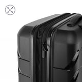 (2 Pack) PUR by Ifly Hardside 28" Checked Luggage, Black