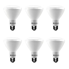 Ecosmart 65W Equivalent Daylight BR30 Dimmable LED Light Bulb (6-pack)