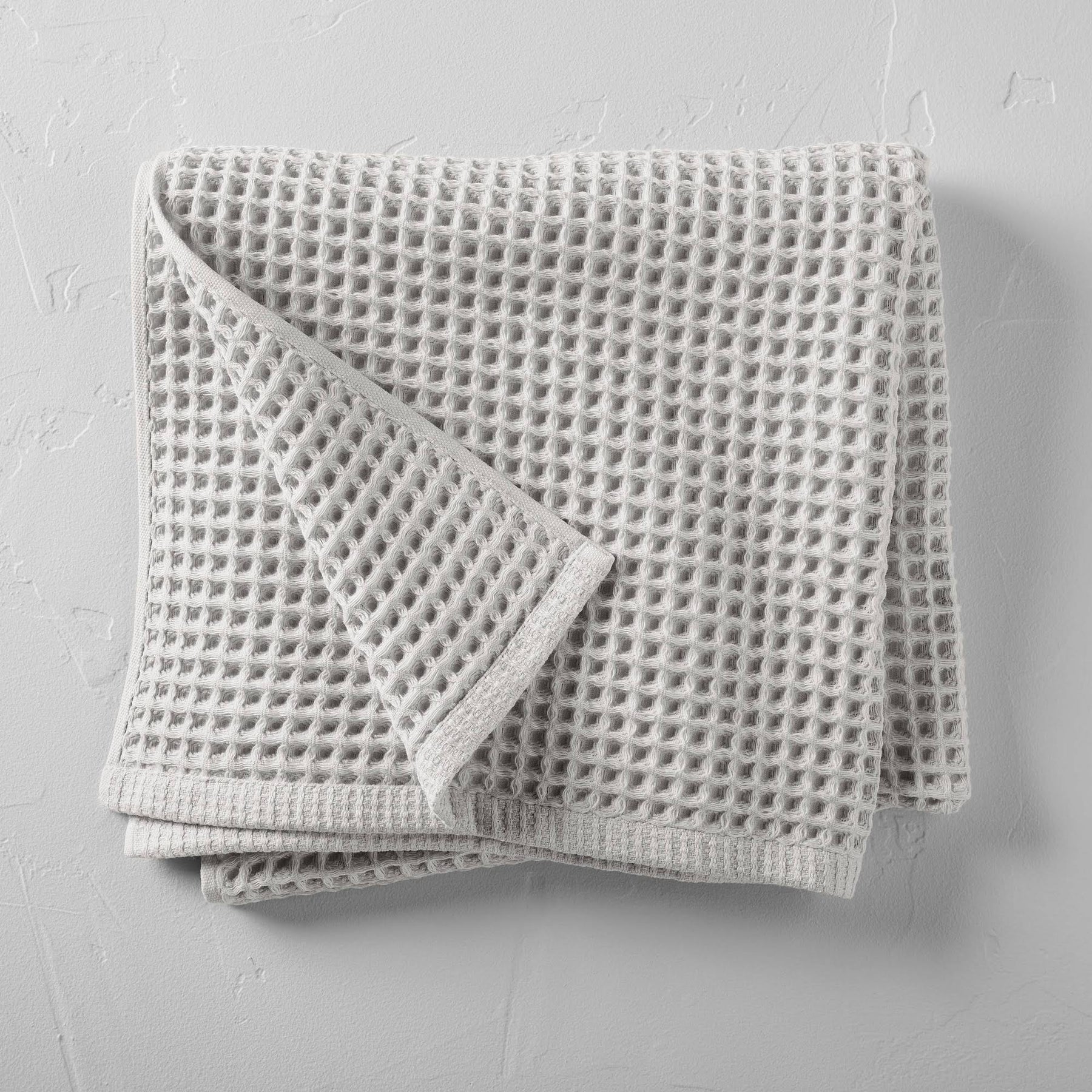 Waffle Bath Towel Gray - Casaluna, Size: One Size