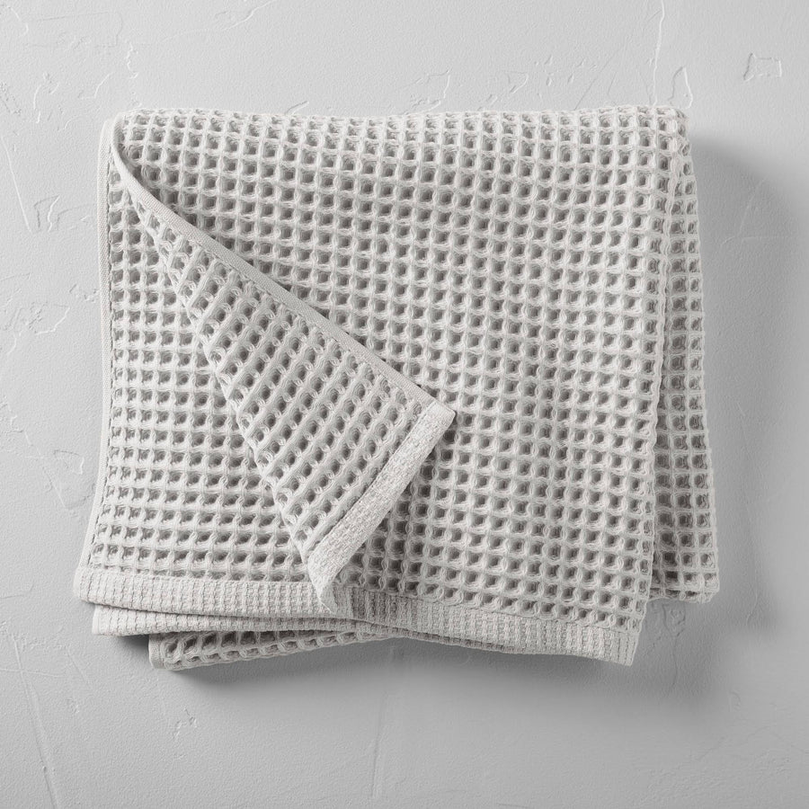 Waffle Bath Towel Gray - Casaluna, Size: One Size