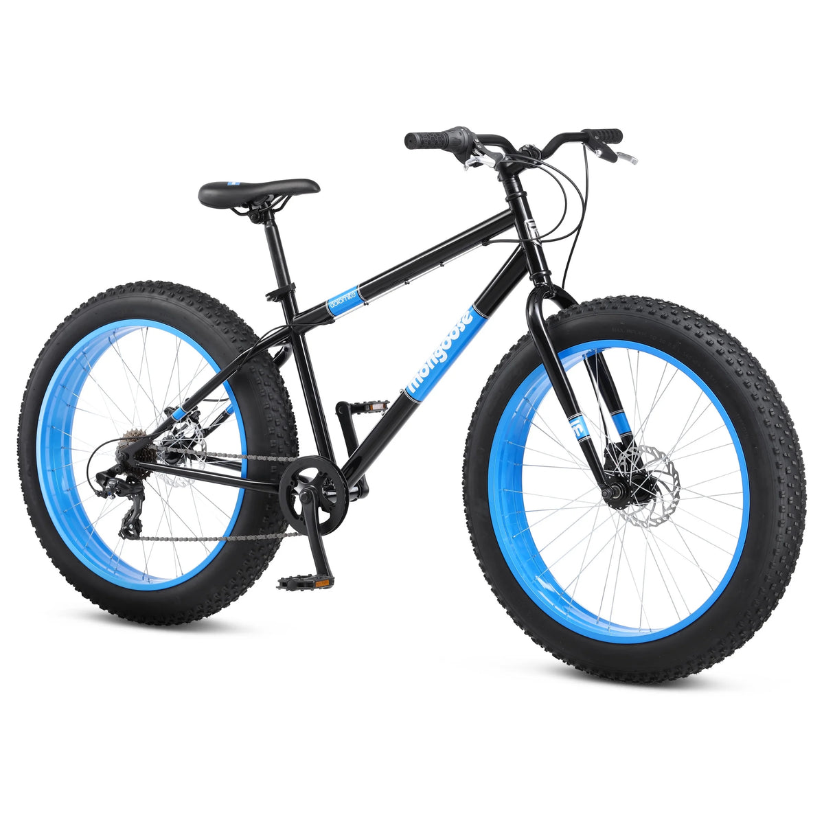 26" Mongoose Dolomite Mens Fat Tire Bike, 7 Speeds, Adults Age 13+, Black