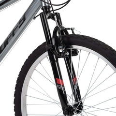 Huffy 24" Rock Creek Mountain Bike, Fits Riders 4'8" - 5'8", Gray, Adult, Men'S