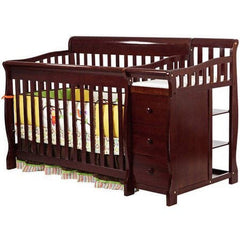 Dream on Me Brody 5 - in - 1 Convertible Crib with Changer. Cherry
