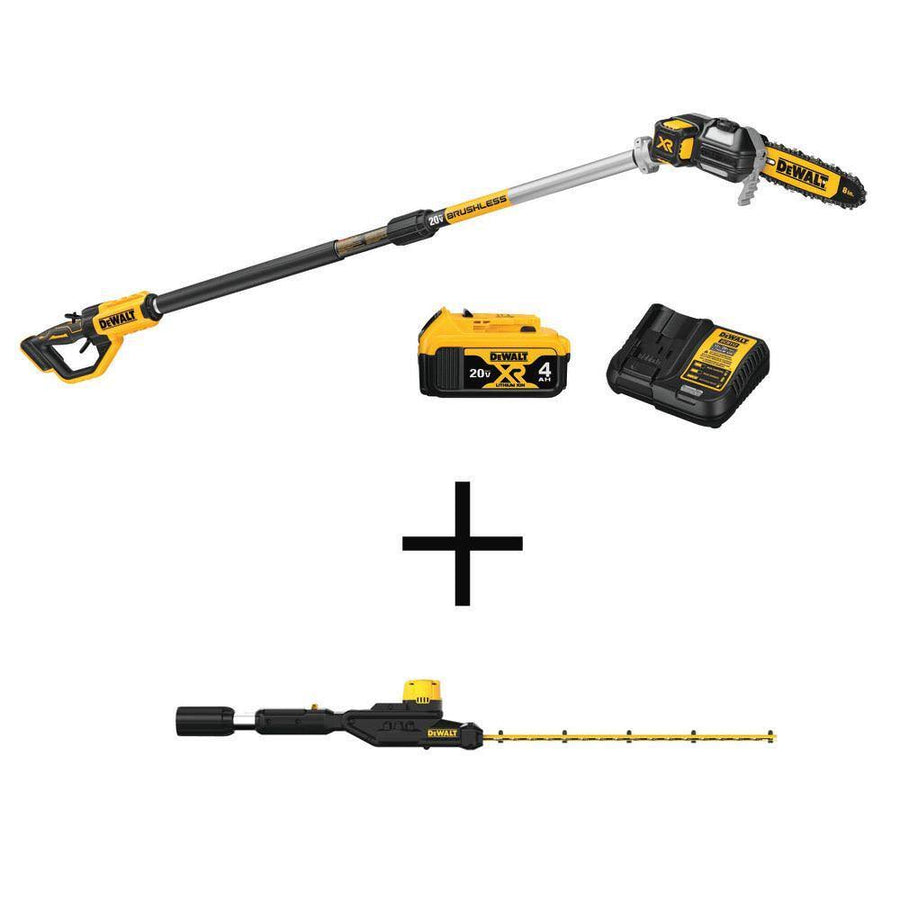DeWalt DCPS620M1W820BH 20V Max 8in. Cordless Battery Powered Pole & Chainsaw, Tool Only